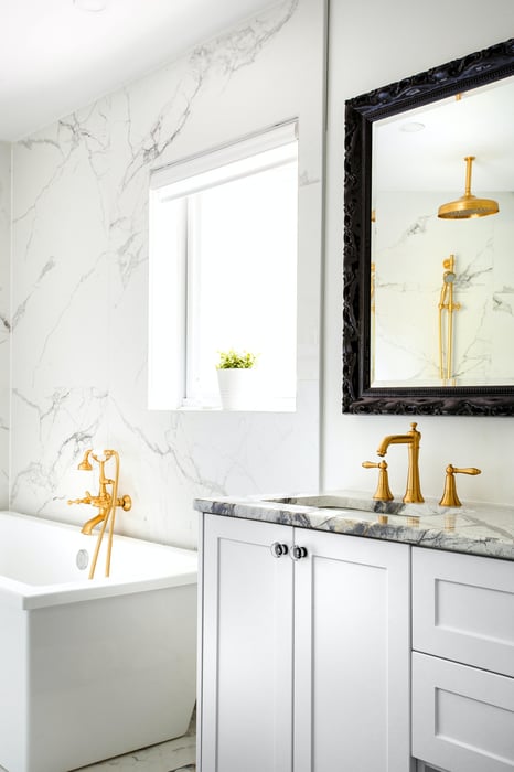 Installing the bathroom vanity cabinet | Bathroom remodeling process | Alabama Construction Pros Installing the bathroom vanity cabinet | Bathroom remodeling process | Alabama Construction Pros
