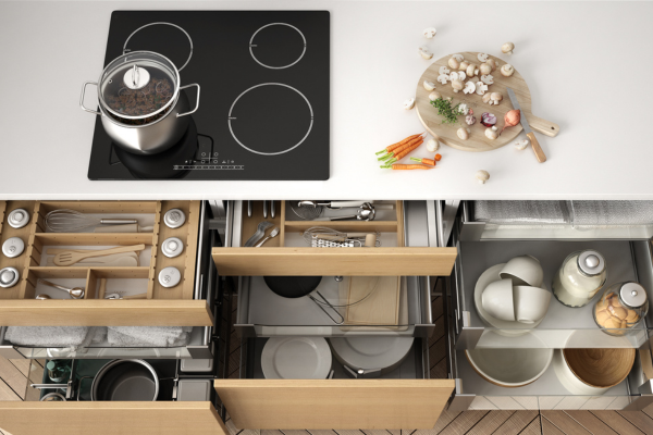 organizing kitchen cabinets