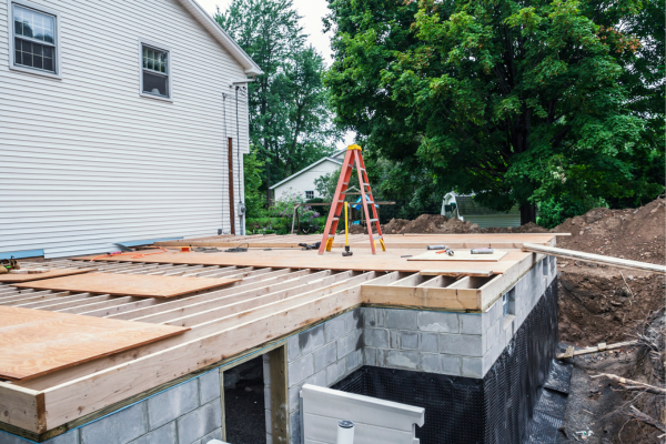 home addition in process home addition in process