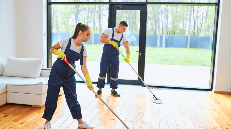 Cleaning construction dust